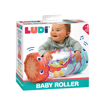 Ludi Juguetes de actividades para bebés Rodillo inflable para bebé Medusa - Ludi LU30151