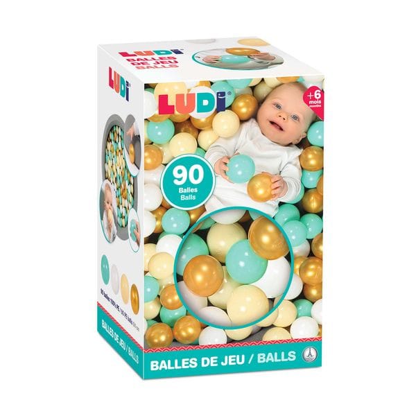 Ludi Piscina Piscina de juego redonda con pelotas 90 u - Ludi LU90051