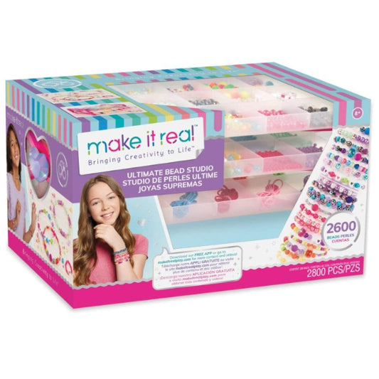 MAKE IT REAL Arte y Manualidades Set para crear pulseras Bead Studio MIR1701