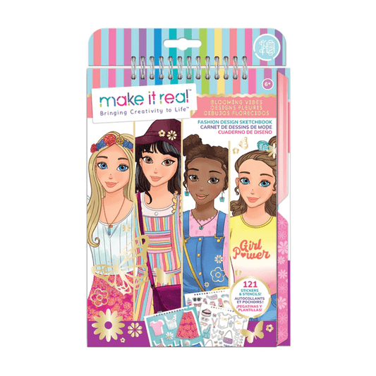 MAKE IT REAL Juegos de roles Cuaderno de Bocetos de Diseño de Moda Pretty kitty MIR3209