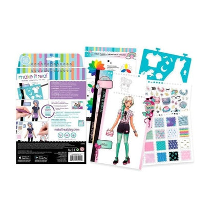 MAKE IT REAL Juegos de roles Cuaderno de Bocetos Diseño de Moda Pastel Pop MIR3205