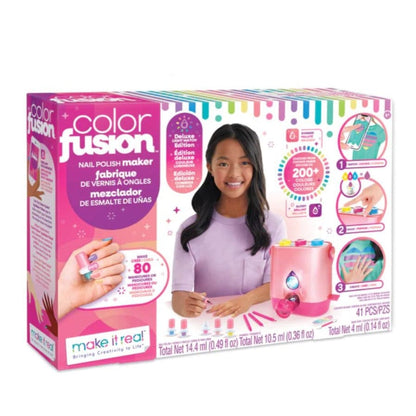 MAKE IT REAL Juegos de roles Kit Color Fusion para crear Esmaltes de Uñas MIR2561