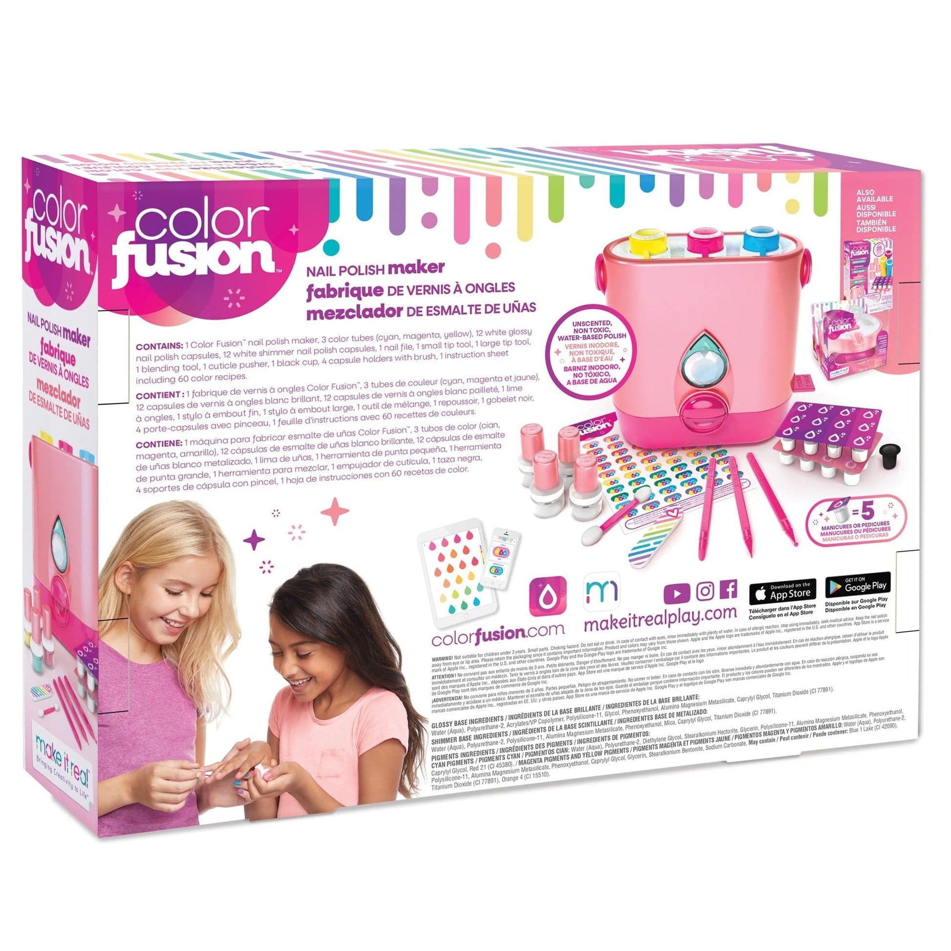 MAKE IT REAL Juegos de roles Kit Color Fusion para crear Esmaltes de Uñas MIR2561