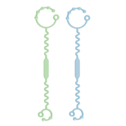 Mamas Mateas Accesorios para coches Correas de Silicona para Juguetes Verde y Celeste - Mamas Mateas 68229904688863