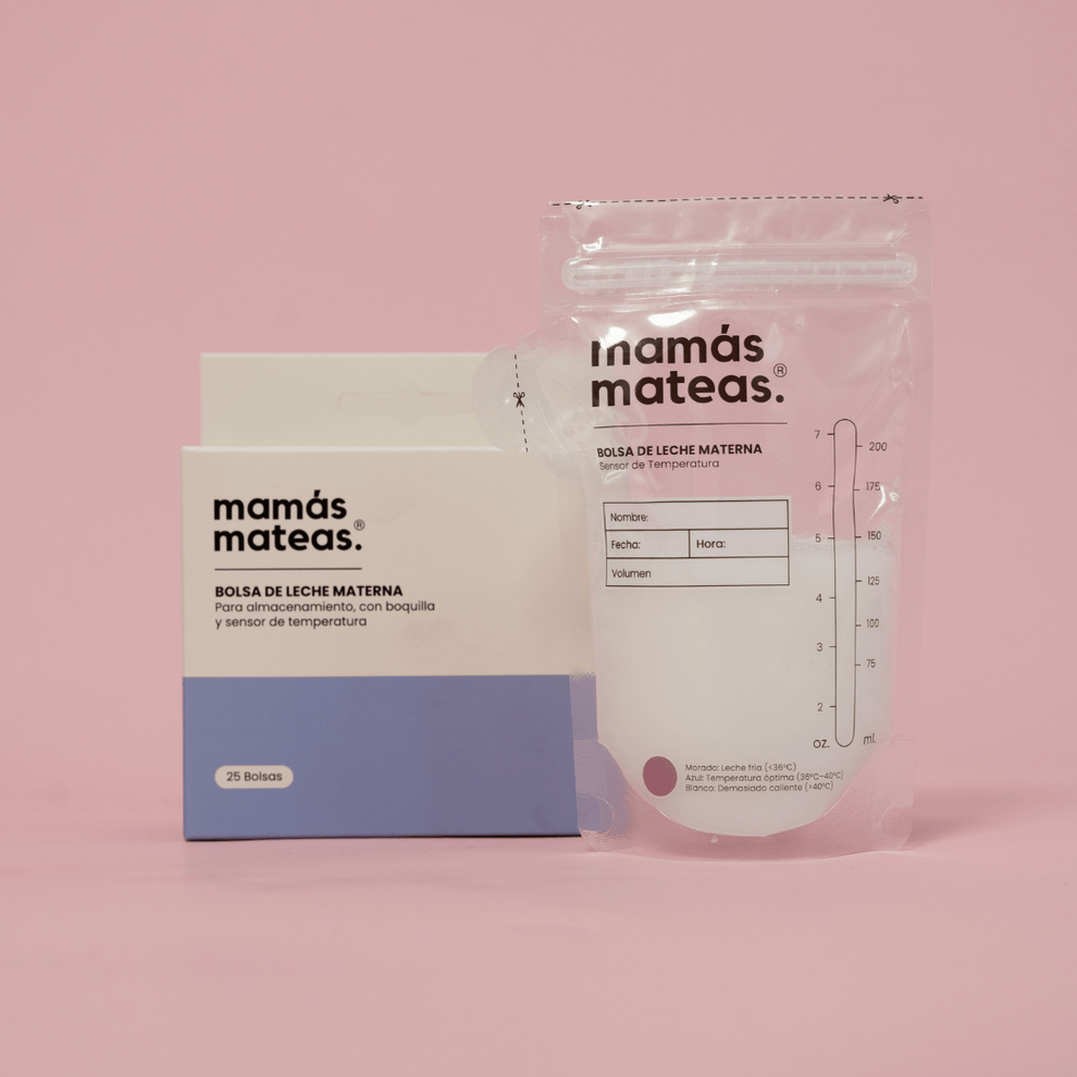 Mamas Mateas Lactancia Materna Bolsas para Almacenar Leche Materna con Boquilla y Sensor de Temperatura - 25 unidades - Mamas Mateas 74645640564725