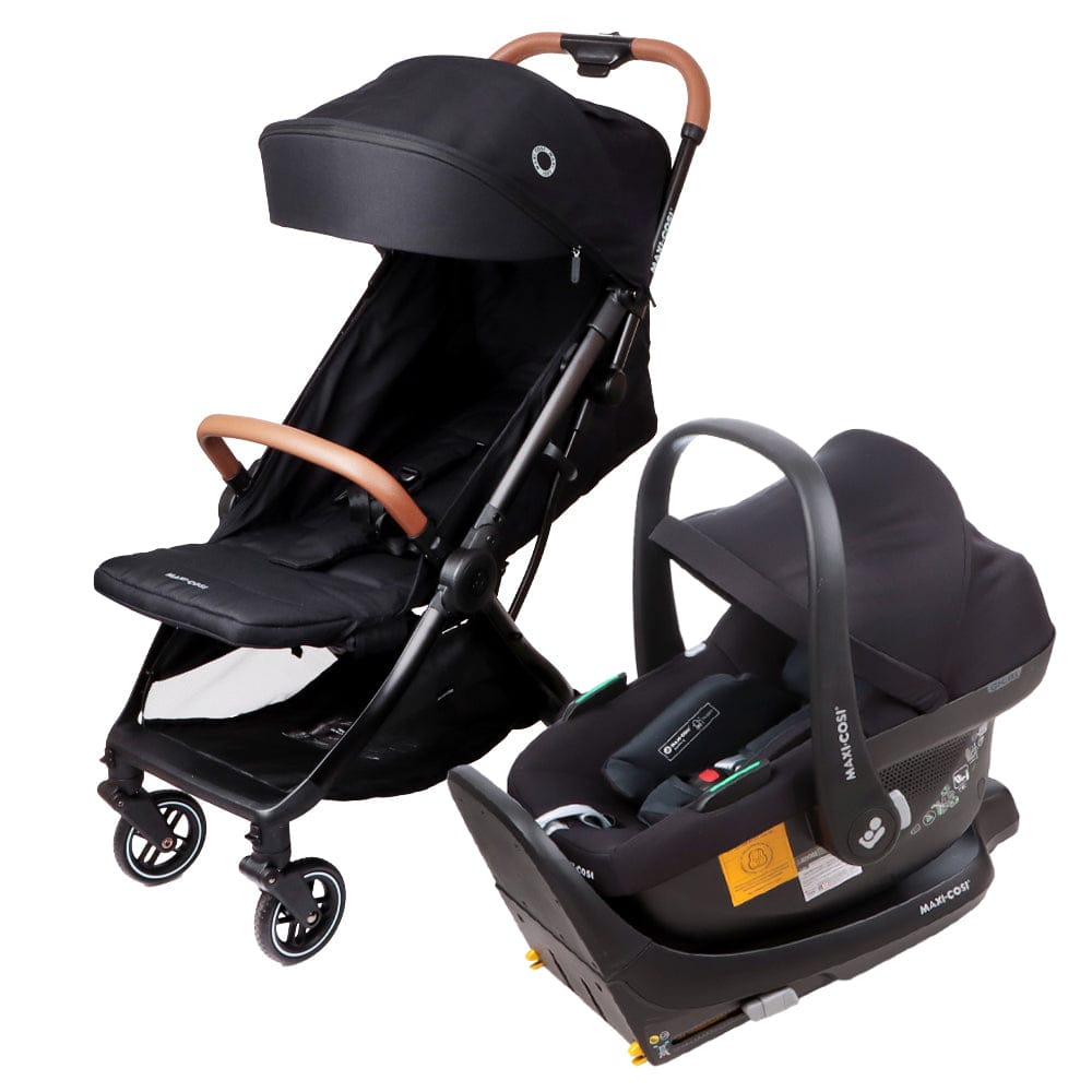 Maxi Cosi Coches Travel System Coche Travel System Eva 3 + Cabriofix I-Size Negro  - Maxi Cosi 015210516BC