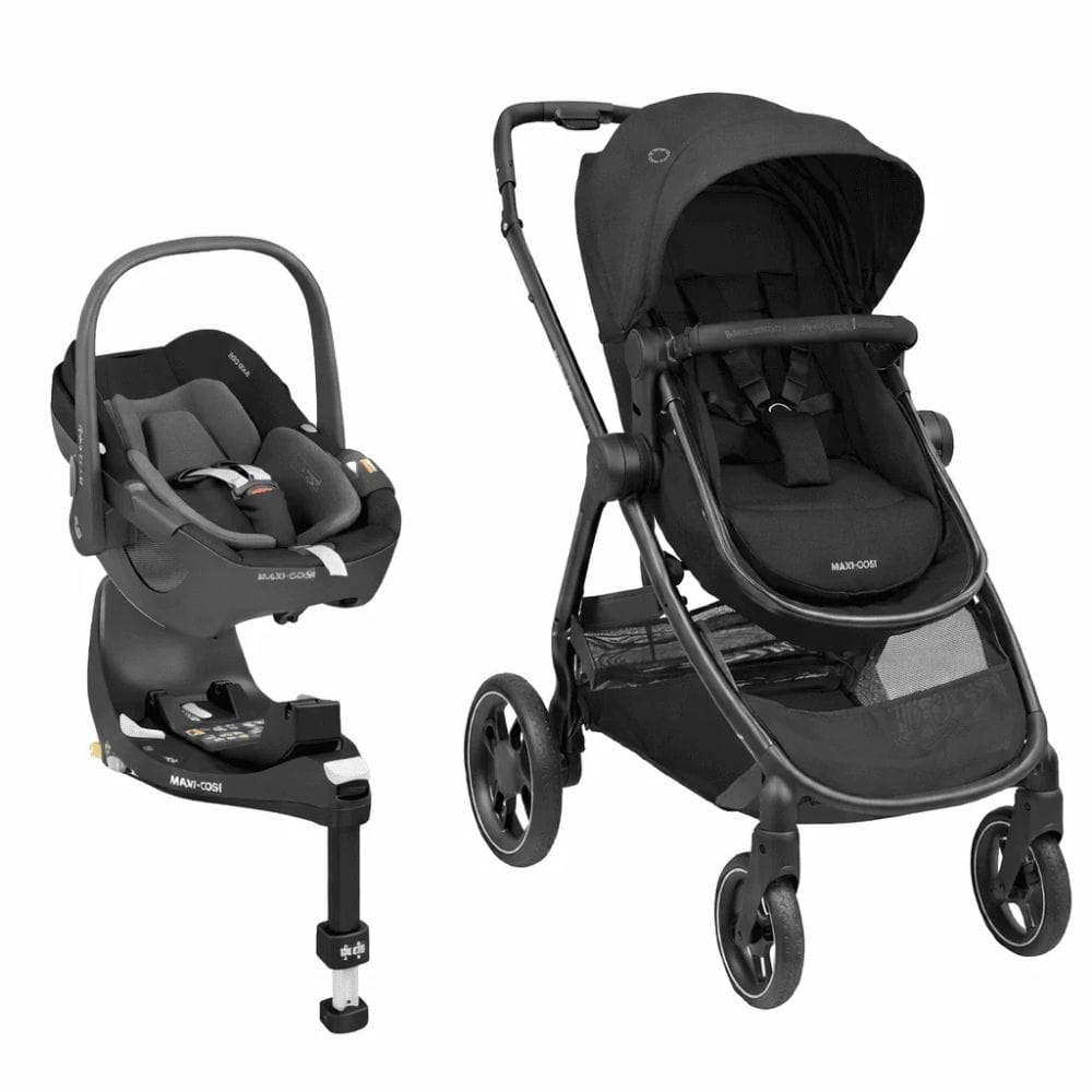 Maxi Cosi Coches Travel System Coche Travel System Zelia 3 + Pebble 360 + Family Fix Black - Maxi Cosi 0152100PROB