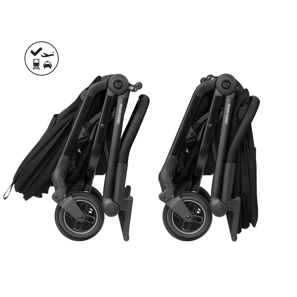 Maxi Cosi Coches Travel System Travel System Coche Leona 2 y Silla nido Cabriofix Essential Black - Maxi Cosi 015210CABEB