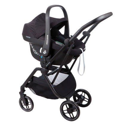 Maxi Cosi Coches Travel System Travel System Coche Leona 2 y Silla nido Cabriofix Essential Black - Maxi Cosi 015210CABEB
