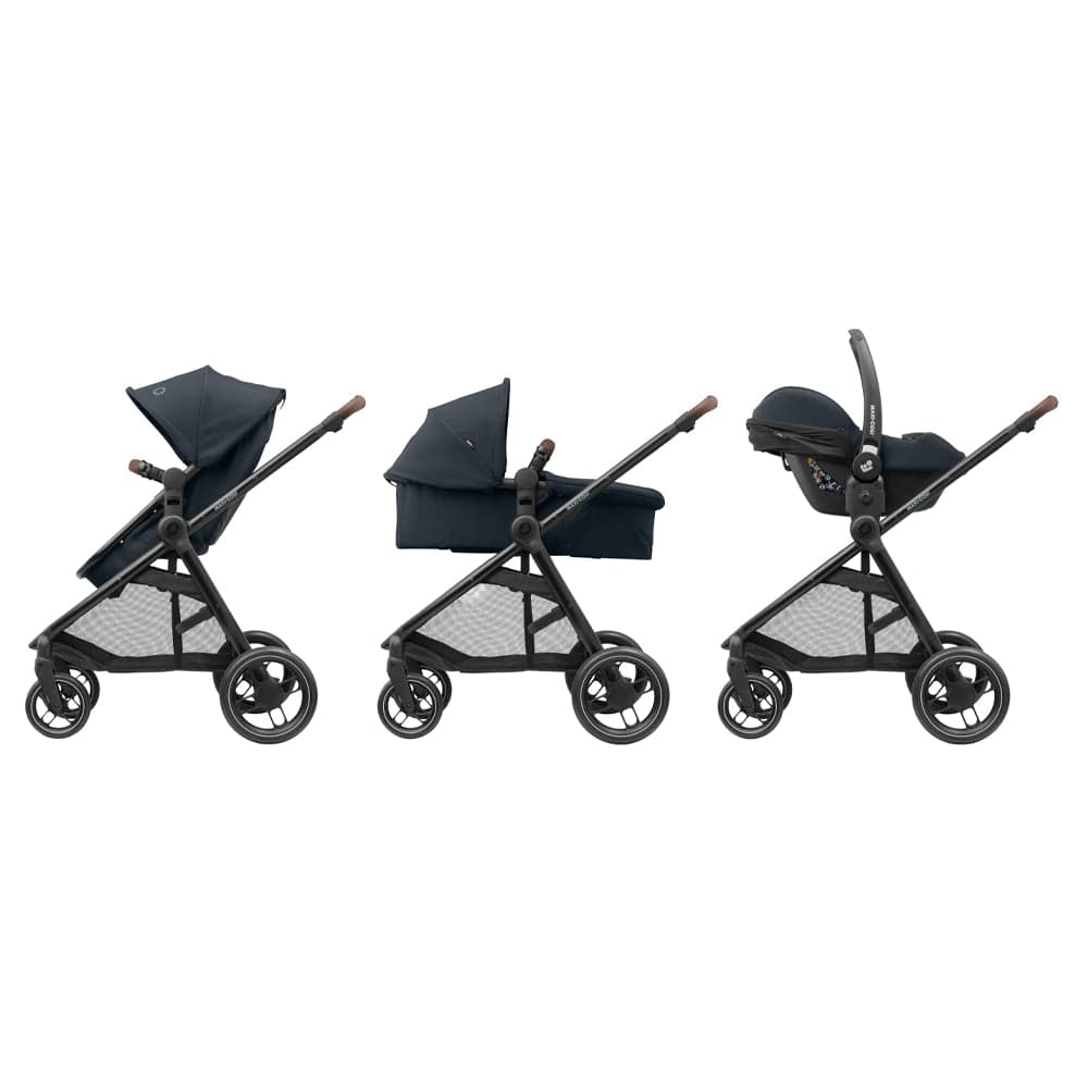 Maxi Cosi Coches Travel System Travel System Coche Zelia 3 y Silla nido Pebble 360 Grey - Maxi Cosi 0152100PROG