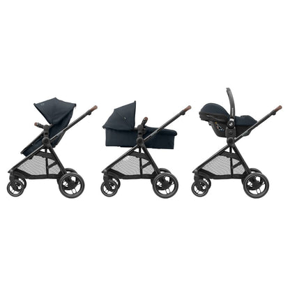 Maxi Cosi Coches Travel System Travel System Coche Zelia 3 y Silla nido Pebble 360 Grey - Maxi Cosi 0152100PROG