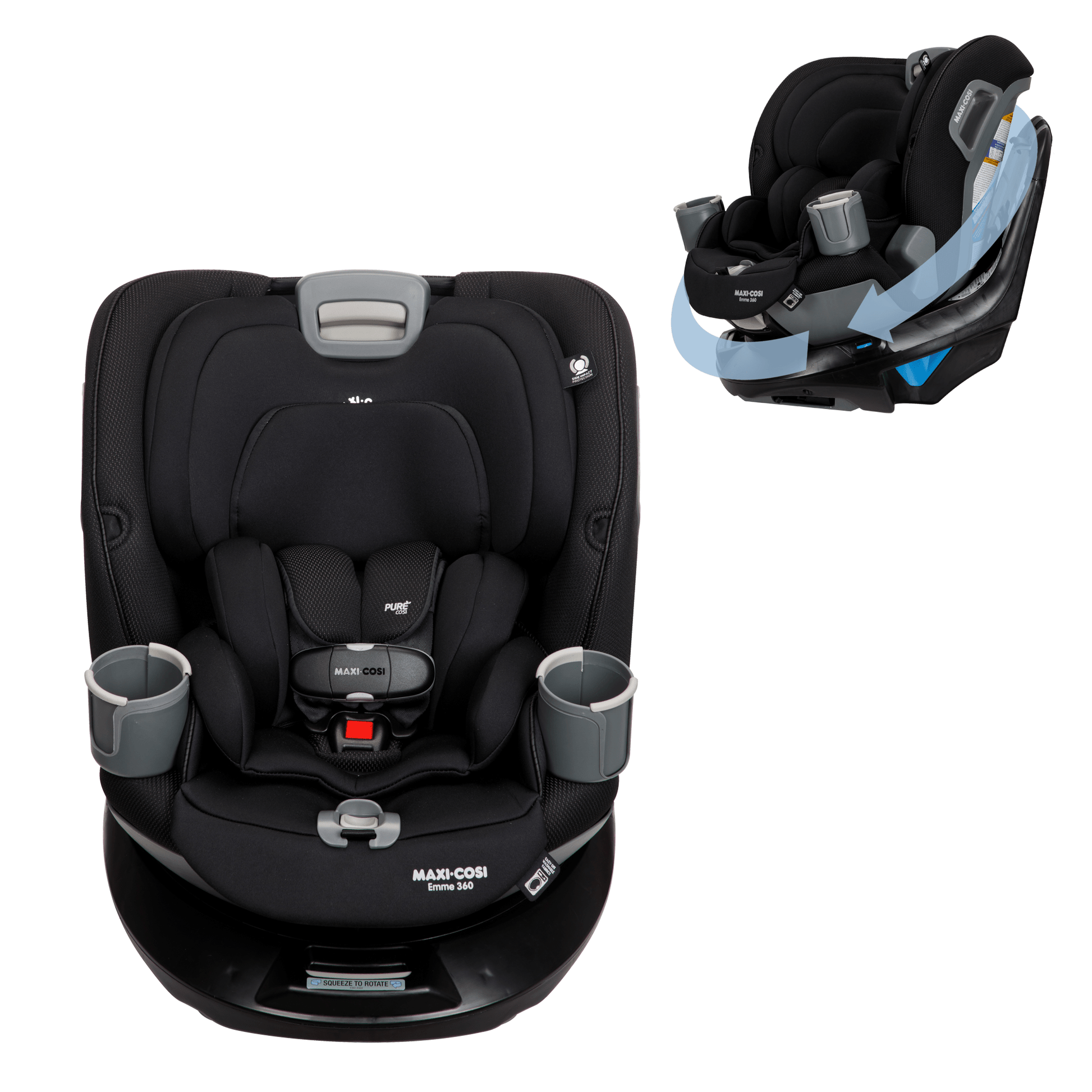 maxi cosi silla bebe Silla Auto para bebe Convertible Emme 360° Black - Maxi Cosi