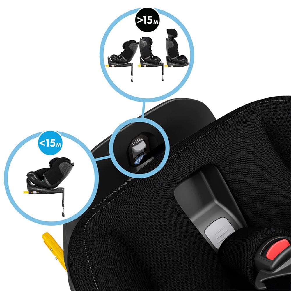 Maxi Cosi Silla de auto convertible Silla de Auto Convertible Emerald 360° Pro Black - Maxi Cosi 015250PROBK
