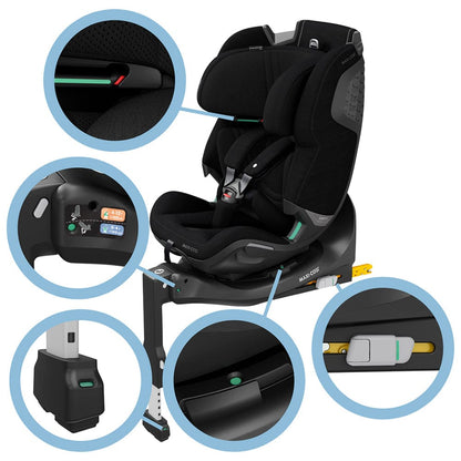 Maxi Cosi Silla de auto convertible Silla de Auto Convertible Emerald 360° Pro Black - Maxi Cosi 015250PROBK