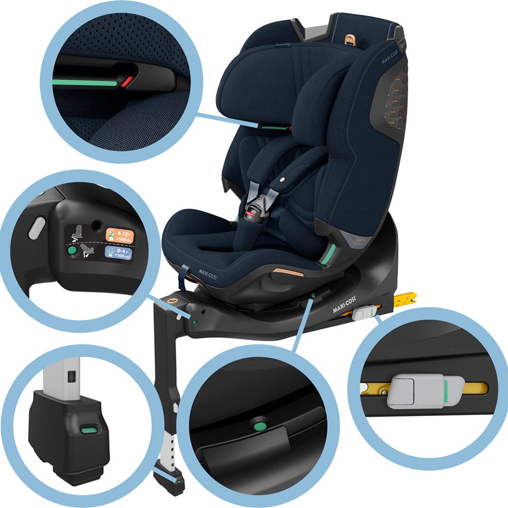 Maxi Cosi Silla de auto convertible Silla de Auto Convertible Emerald 360° Pro Blue - Maxi Cosi 015250PROBL