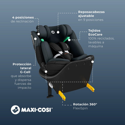 Maxi Cosi Silla de auto convertible Silla de auto convertible Emerald 360° S Black - Maxi Cosi 015250127TB