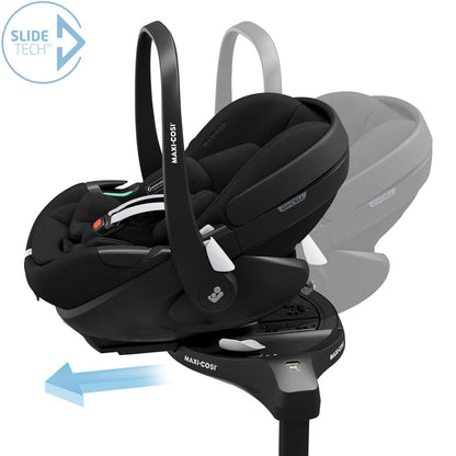 Maxi Cosi Silla de auto huevito Silla de Auto Nido Pebble 360 pro + Base Familyfix 360 Pro SlideTech- Maxi Cosi 015250FAMEB