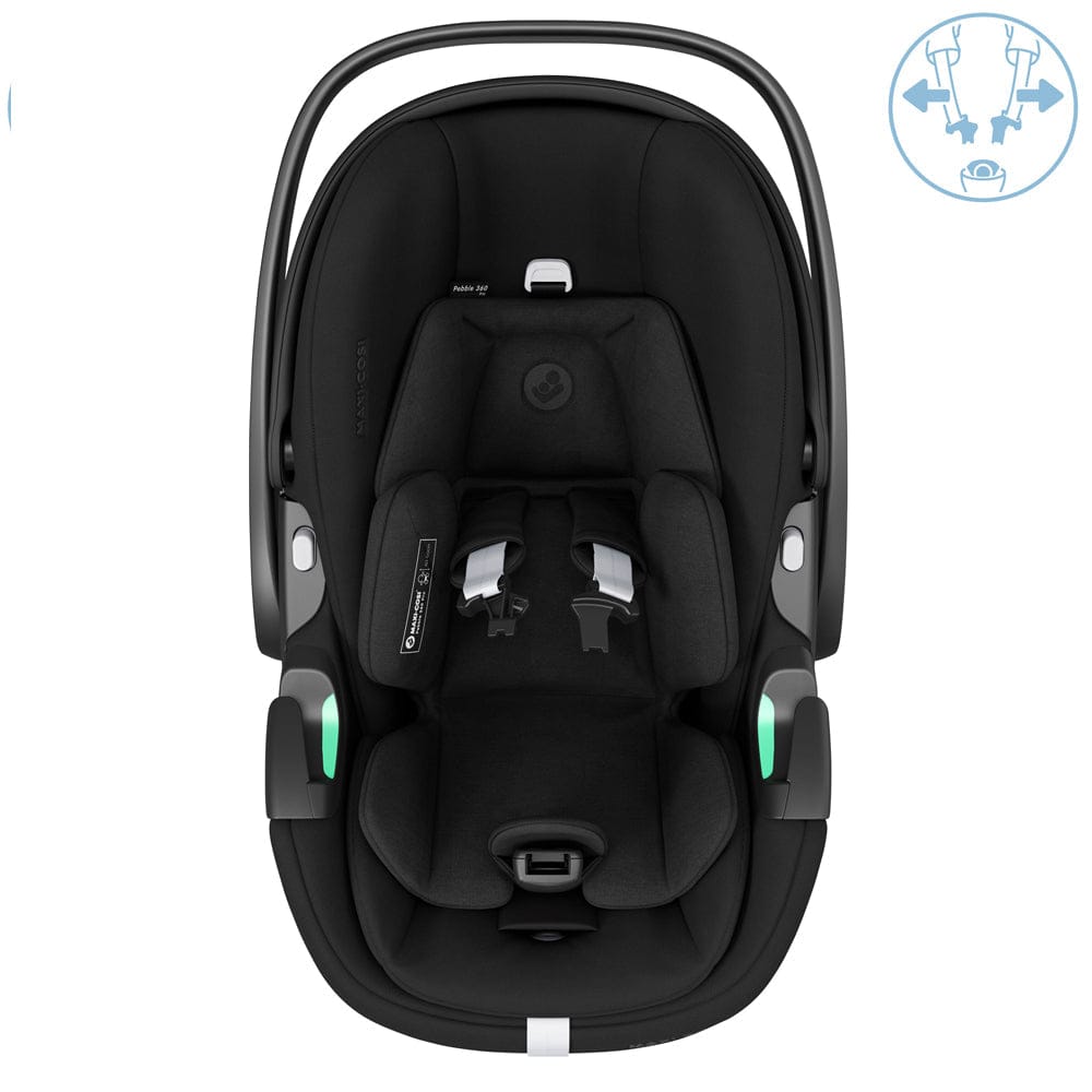 Maxi Cosi Silla de auto huevito Silla de Auto Nido Pebble 360 pro + Base Familyfix 360 Pro SlideTech- Maxi Cosi 015250FAMEB