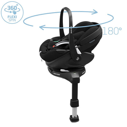 Maxi Cosi Silla de auto huevito Silla de Auto Nido Pebble 360 pro + Base Familyfix 360 Pro SlideTech- Maxi Cosi 015250FAMEB