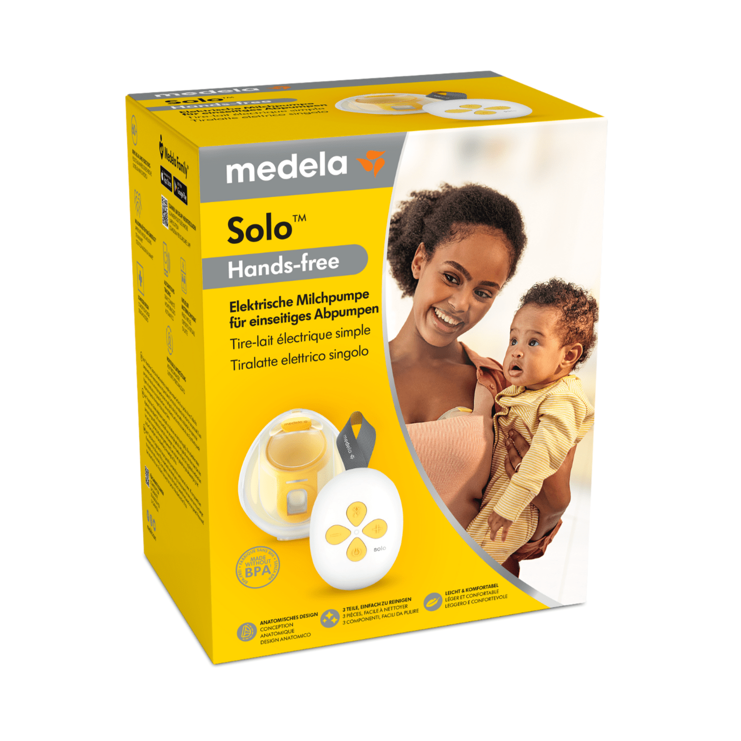 Medela Lactancia Materna Extractor de leche eléctrico simple solo™ Hands-Free 101045515