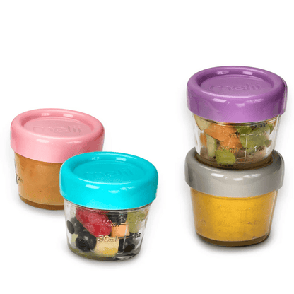 Melii Alimentación Pack 6 contenedores de vidrio 118ml - Melii 16600