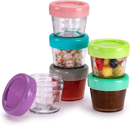 Melii Alimentación Pack 6 contenedores de vidrio 118ml - Melii 16600