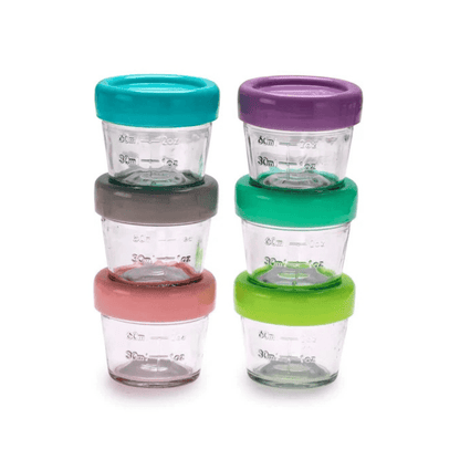 Melii Alimentación Pack 6 contenedores de vidrio 118ml - Melii 16600