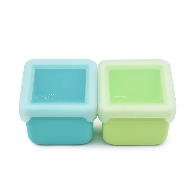 Melii Alimentación Pack de 2 contenedores de silicona azul / menta - Melii 23310