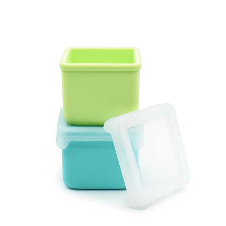 Melii Alimentación Pack de 2 contenedores de silicona azul / menta - Melii 23310