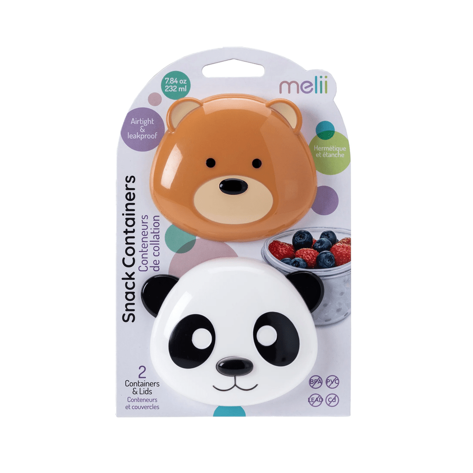 Melii Alimentación Pack de 2 contenedores oso y panda 14700