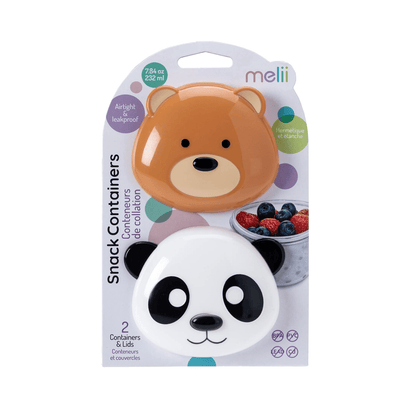 Melii Alimentación Pack de 2 contenedores oso y panda 14700