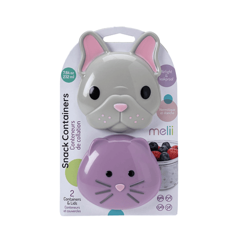 Melii Alimentación Pack de 2 contenedores perro y gato 14800