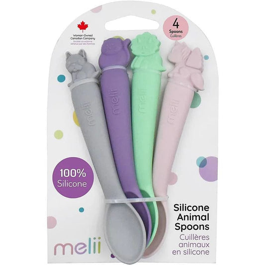 Melii Alimentación Pack de 4 cucharas de silicona - Melii 22000