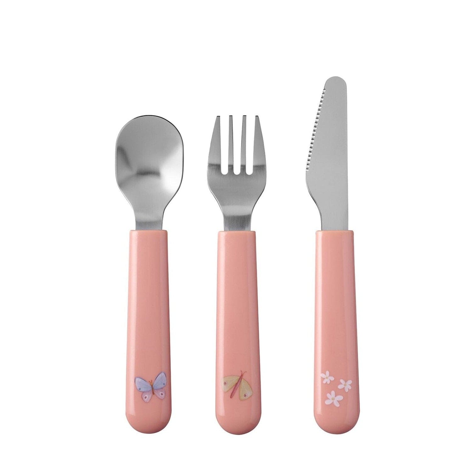 Mepal Alimentación Cubiertos rosados flores y mariposas 108033065243
