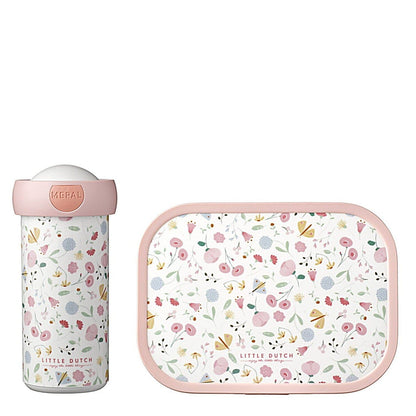 Mepal Alimentación Set de lonchera y vaso 300 ML flores y mariposas 107420165243