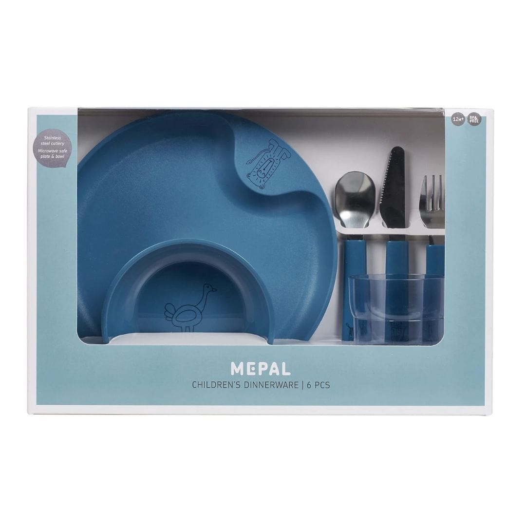 Mepal Alimentación Set de vajilla infantil azul intenso 108041014600