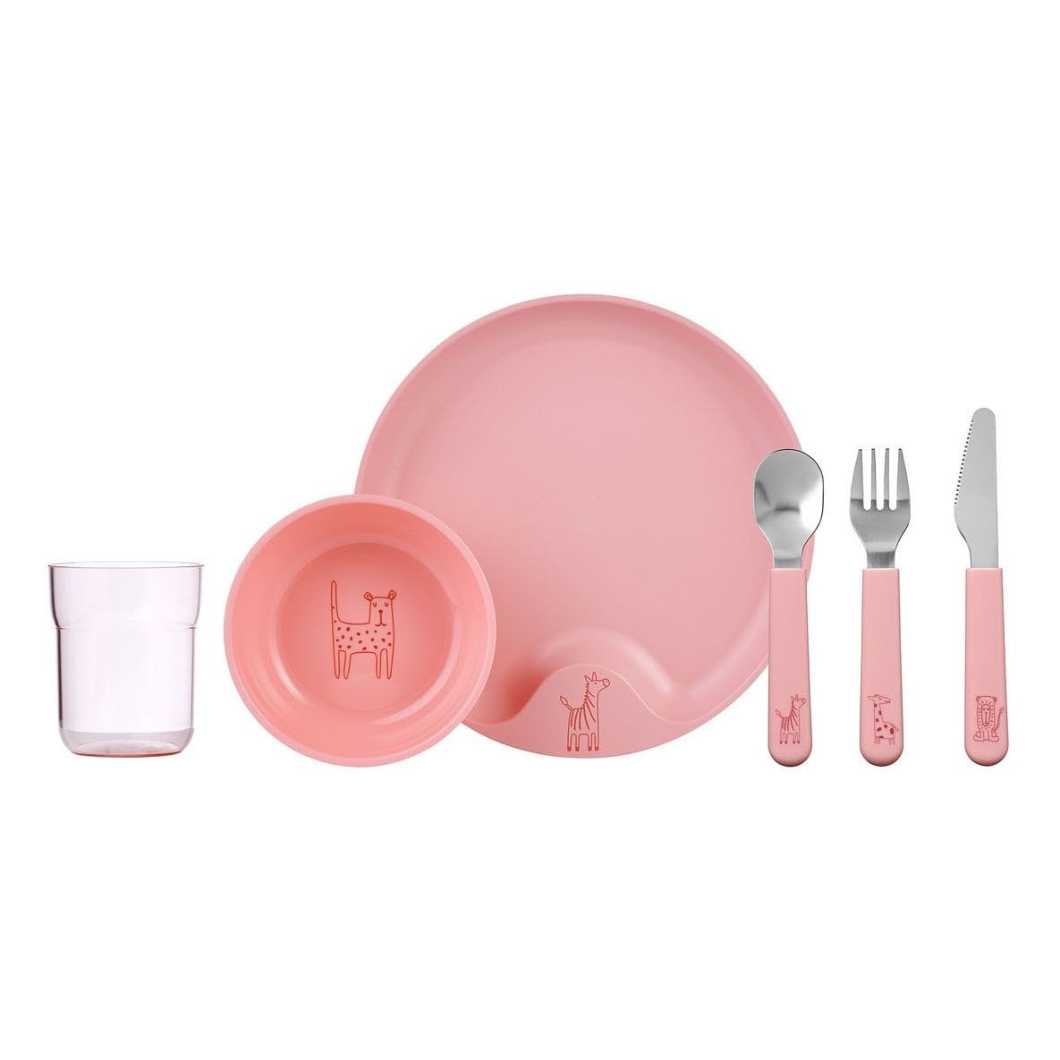 Mepal Alimentación Set de vajilla infantil rosa intenso 108041078400