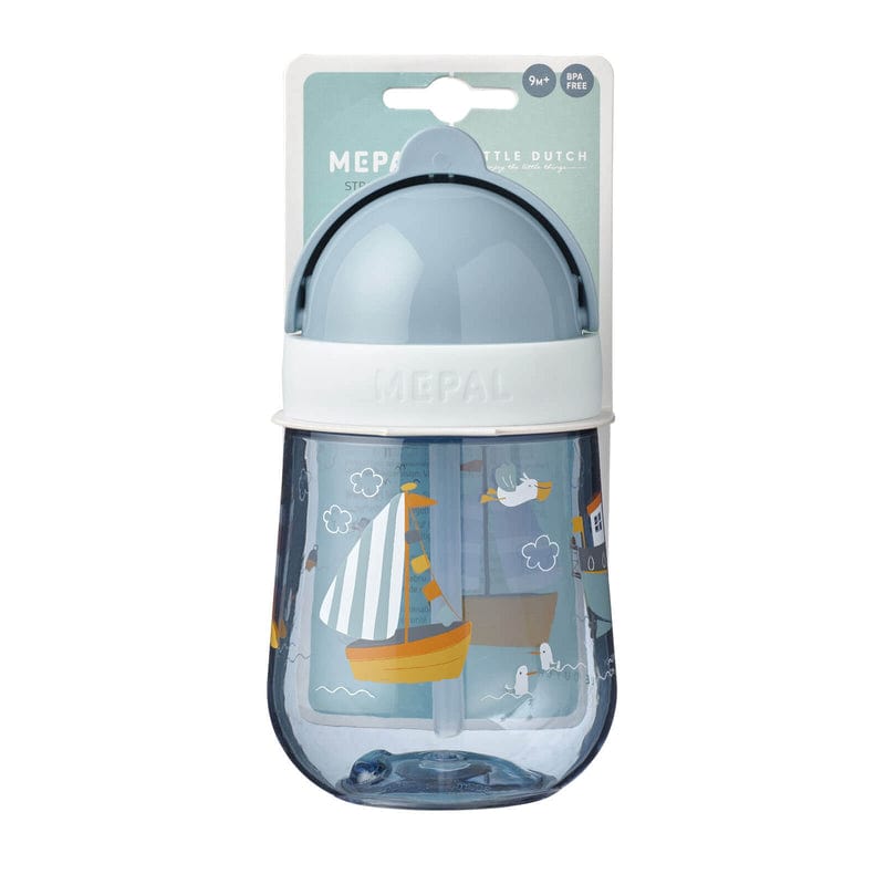 Mepal Alimentación Vaso Con Bombilla 300 ML ml Azul con barcos 108014065244