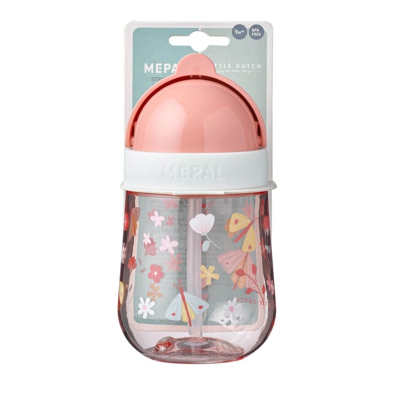 Mepal Alimentación Vaso Con Bombilla 300 ML ml flores y mariposas 108014065243