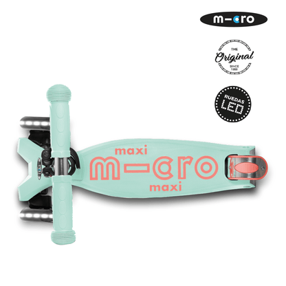 Micro Scooter Maxi Micro Deluxe led menta MMD144