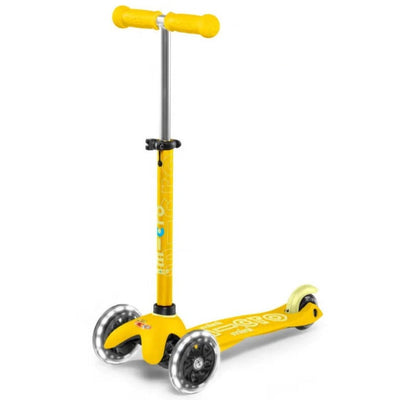 Scooter mini deluxe led amarillo - Micro