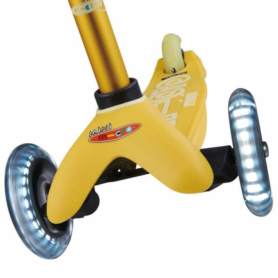 Micro Scooter Mini Micro Deluxe Led Amarillo MMD053