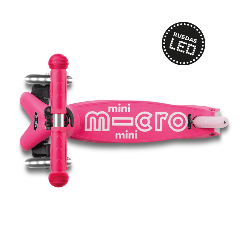 Micro Scooter Scooter Mini Deluxe Led Plegable Rosado - Micro MMD197