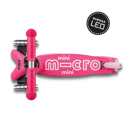 Micro Scooter Scooter Mini Deluxe Led Plegable Rosado - Micro MMD197