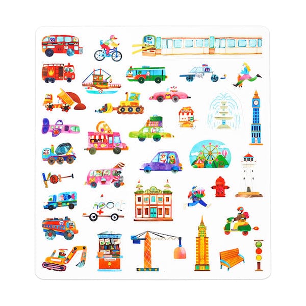 Mieredu Arte / Manualidades Stickers Gel  Cuidad Activa - Mieredu ME264