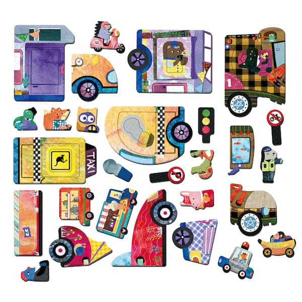 MierEdu Juegos Magnéticos Juego Magnético de Viajes Autos - MierEdu ME0884