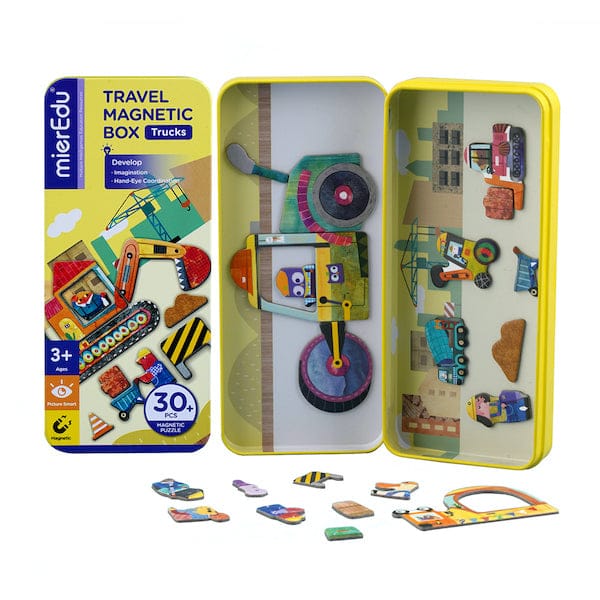 MierEdu Juegos Magnéticos Juego Magnético de Viajes Camiones - MierEdu ME0882