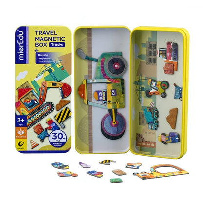MierEdu Juegos Magnéticos Juego Magnético de Viajes Camiones - MierEdu ME0882