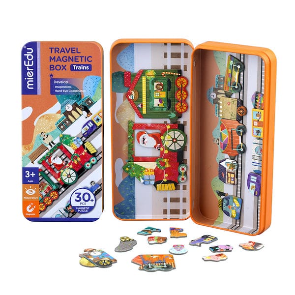 MierEdu Juegos Magnéticos Juego Magnético de Viajes Trenes - MierEdu ME0883