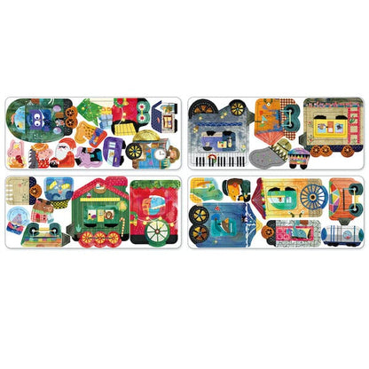 MierEdu Juegos Magnéticos Juego Magnético de Viajes Trenes - MierEdu ME0883